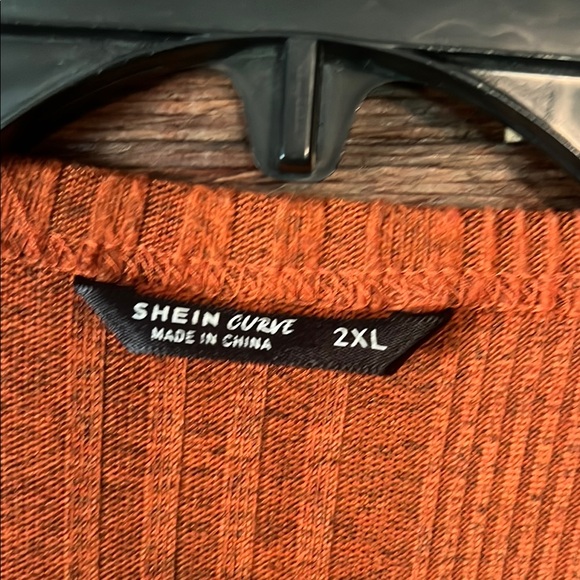 SHEIN Orange Open Front Cardigan - Picture 5 of 5